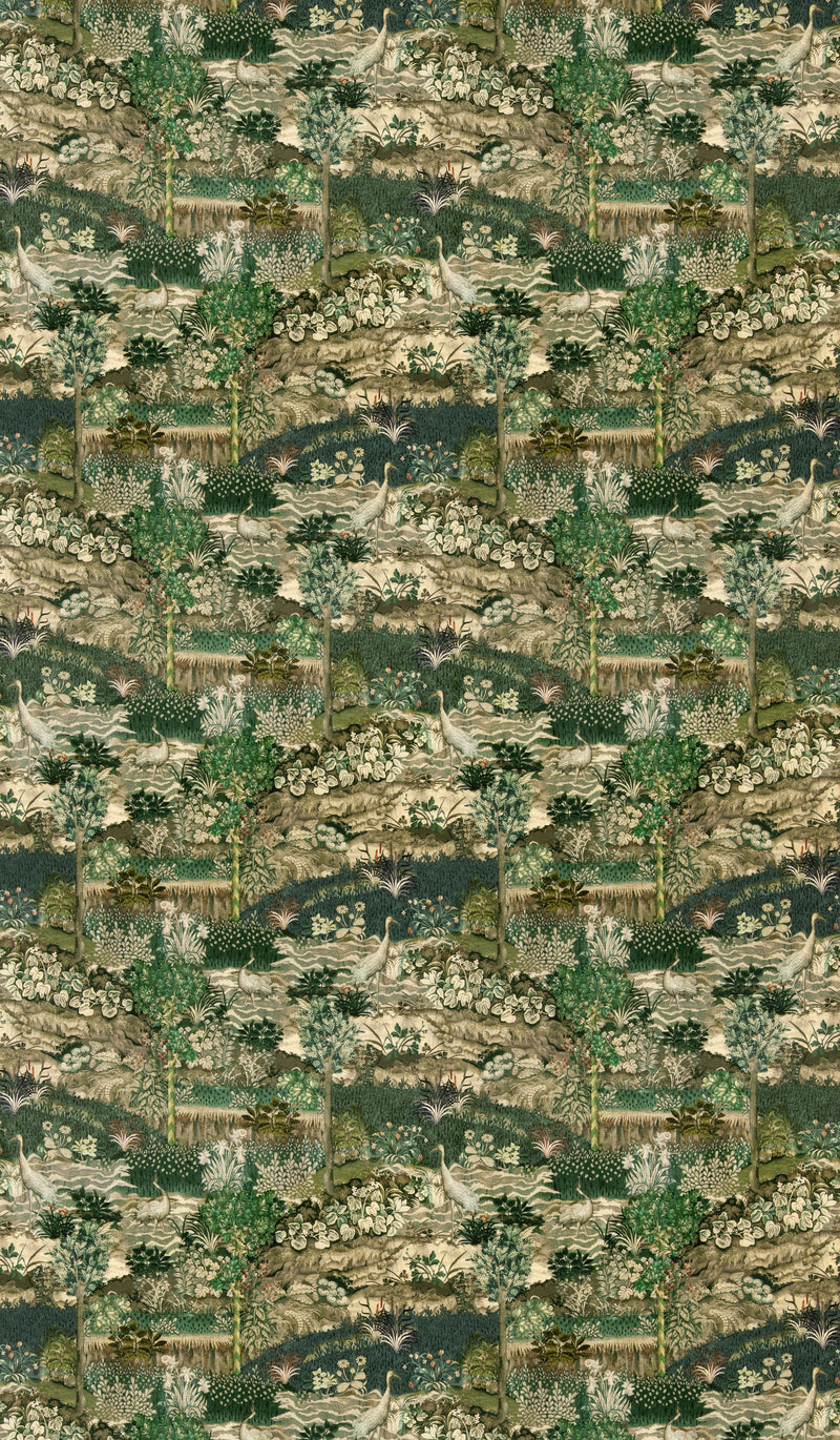 Palace Tapestry Velvet - Royal Green BP11102.1.0 by G P & J Baker Designer Fabric