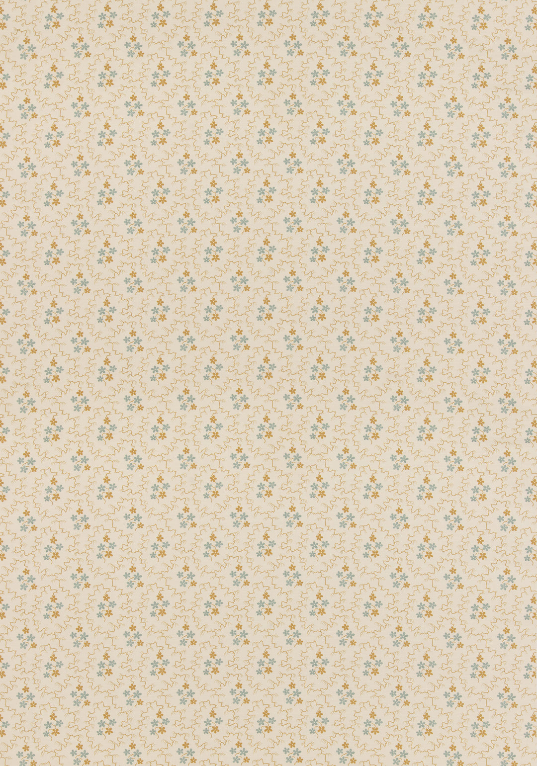 Posy - Ochre/Blue BP11105.4.0 by G P & J Baker Designer Fabric