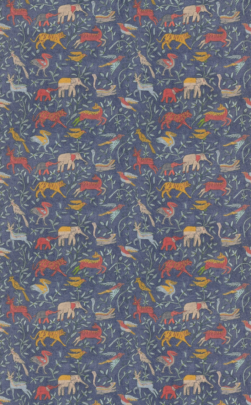 Noah'S Ark - Indigo BP11133.5.0 by G P & J Baker Designer Fabric