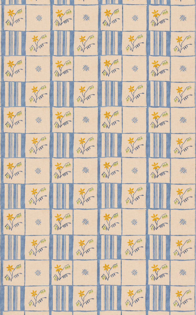 Forget-Me-Not - Blue BP11137.2.0 by G P & J Baker Designer Fabric