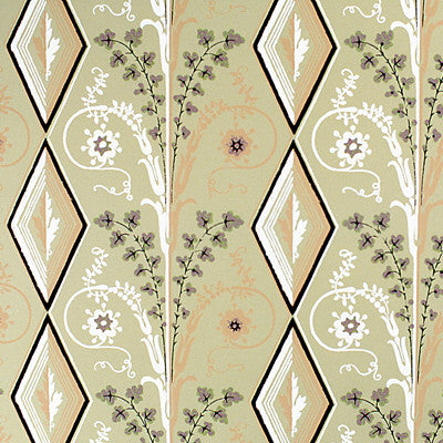 Gallier Diamond Brown And Green On Beige by Brunschwig & Fils Wallcovering Brunschwig & Fils Wallcovering Gallier Diamond Brown And Green On BeigeWallcovering PAPER - 100% United States </p><p>Repeat: H: 27.5, V: 13.375 28 - Fabric Carolina -