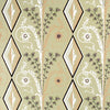 Gallier Diamond Brown And Green On Beige by Brunschwig & Fils Designer Wallcovering