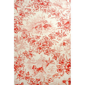 On Point Red by Brunschwig & Fils Designer Wallcovering