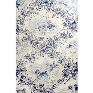 On Point Blue by Brunschwig & Fils Designer Wallcovering