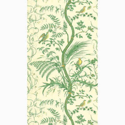 Bird And Thistle Green by Brunschwig & Fils Wallcovering Brunschwig & Fils Wallcovering Bird And Thistle GreenWallcovering PAPER - 100% United States </p><p>Repeat: H: 27, V: 36 27 - Fabric Carolina -