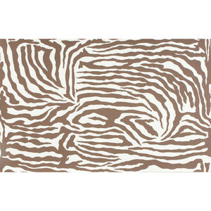 Ashanti On Paper Brown On Cream by Brunschwig & Fils Designer Wallcovering