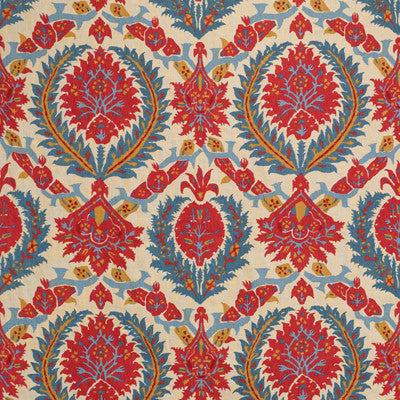 Zenobia Linen Print Pompeian Red/Blue by Brunschwig & Fils Fabric Brunschwig & Fils Fabric Zenobia Linen Print Pompeian Red/BlueFabric LES ALIZES LINEN - 100% Italy </p><p>Repeat: H: 18, V: 23 54 - Fabric Carolina -