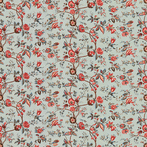 Bougainville Cotton Print Bleu by Brunschwig & Fils Designer Fabric