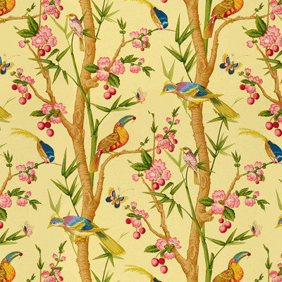 Toucans Jaune by Brunschwig & Fils Fabric Brunschwig & Fils Fabric Toucans JauneFabric COTTON - 100% France </p><p>Repeat: H: 33, V: 39.75 51.25 - Fabric Carolina -
