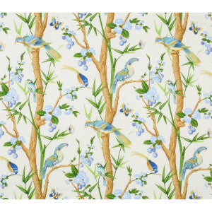 Toucans Aqua/Blue by Brunschwig & Fils Designer Fabric