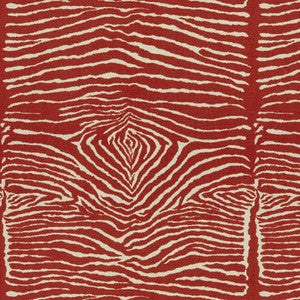 Le Zebre Red by Brunschwig & Fils Designer Fabric
