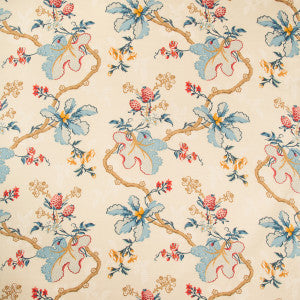 Fabriano Cotton And Linen Print Cream by Brunschwig & Fils Designer Fabric