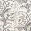 Bird And Thistle Cotton Print Gray by Brunschwig & Fils Designer Fabric