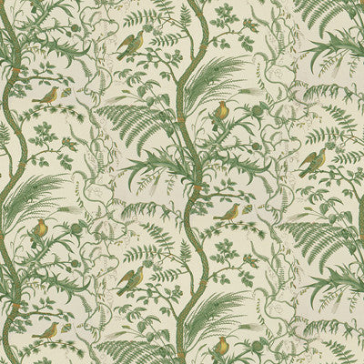 Bird And Thistle Cotton Print Green by Brunschwig & Fils Fabric Brunschwig & Fils Fabric Bird And Thistle Cotton Print GreenFabric COTTON - 100% France </p><p>Repeat: H: 53.5, V: 36 54 - Fabric Carolina -