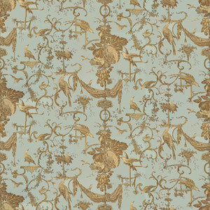 Kininvie Cotton Print - Chicory On Robins Egg BR-79500.210.0 By Brunschwig & Fils Designer Fabric