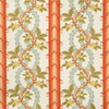 Josselin Cotton And Linen Print Spice/Celadon by Brunschwig & Fils Designer Fabric