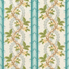 Josselin Cotton And Linen Print Aqua/Mist by Brunschwig & Fils Designer Fabric
