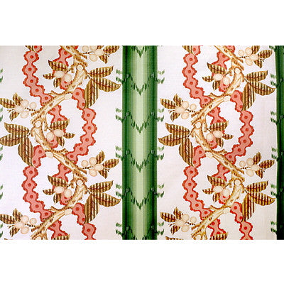 Josselin Cotton And Linen Print Cypress And Coral by Brunschwig & Fils Fabric Brunschwig & Fils Fabric Josselin Cotton And Linen Print Cypress And CoralFabric LINEN - 59%;COTTON - 41% France </p><p>Repeat: H: 27.5, V: 19.5 56 - Fabric Carolina -