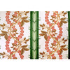Josselin Cotton And Linen Print Cypress And Coral by Brunschwig & Fils Designer Fabric