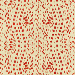 Les Touches Cotton Print Red by Brunschwig & Fils Designer Fabric