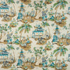 Xian Linen & Cotton Print Seafoam/Sand by Brunschwig & Fils Designer Fabric