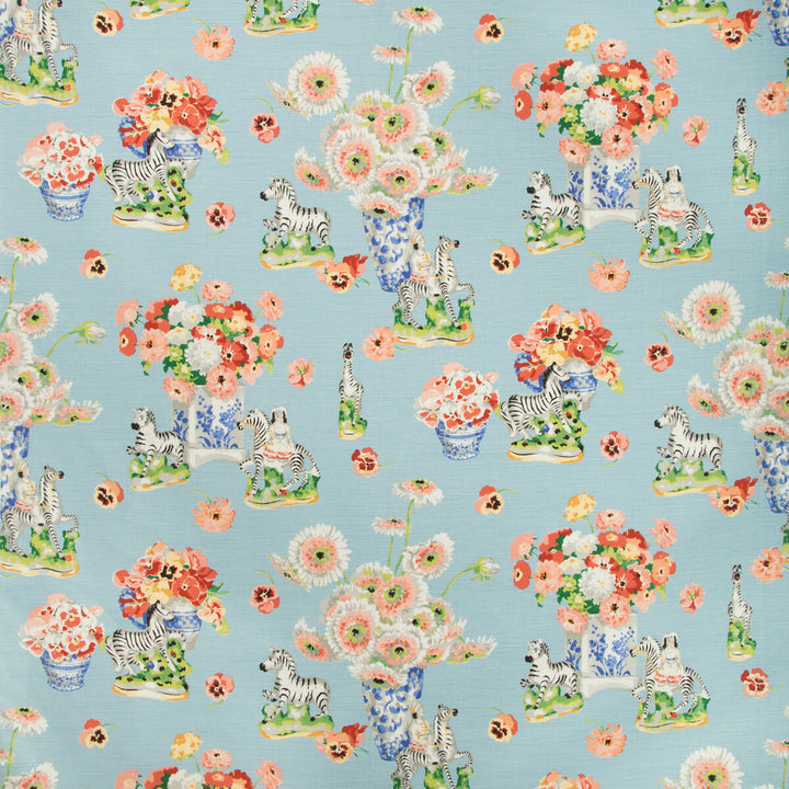 Gillian S Zebras Linen & Cotton Print Sky by Brunschwig & Fils Fabric Brunschwig & Fils Fabric Gillian S Zebras Linen & Cotton Print SkyFabric CEVENNES LINEN - 60%;COTTON - 20%;MODAL - 20% Thailand </p><p>Repeat: H: 53.5, V: 32.5 54 - Fabric Carolina -
