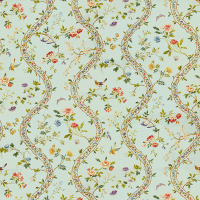 Silk Road Cotton Print Opal by Brunschwig & Fils Fabric Brunschwig & Fils Fabric Silk Road Cotton Print OpalFabric COTTON - 100% Italy </p><p>Repeat: H: 54, V: 45.25 54.5 - Fabric Carolina -