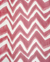 Chevron Bar Silk Warp Print Berry by Brunschwig & Fils Designer Fabric