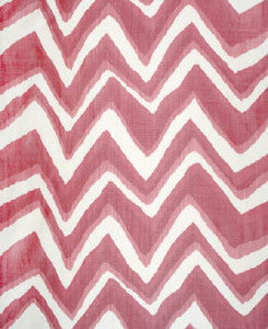 Chevron Bar Silk Warp Print Berry by Brunschwig & Fils Designer Fabric