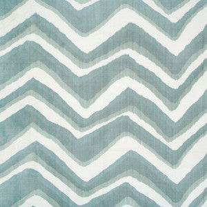 Chevron Bar Silk Warp Print Wave by Brunschwig & Fils Designer Fabric