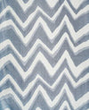 Chevron Bar Silk Warp Print Marine by Brunschwig & Fils Designer Fabric