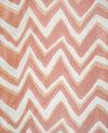 Chevron Bar Silk Warp Print Coral by Brunschwig & Fils Designer Fabric