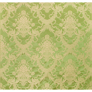 Charlieu Lampas Vert/Ivoire BR-81036.M.0 By Brunschwig & Fils Designer Fabric