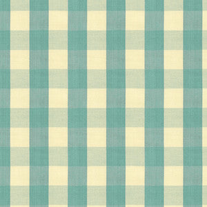 Carsten Check Aqua by Brunschwig & Fils Designer Fabric