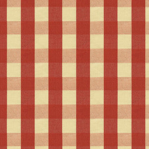 Carsten Check Pomegranate by Brunschwig & Fils Designer Fabric