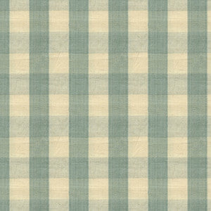 Carsten Check Pale Blue And Cream by Brunschwig & Fils Designer Fabric