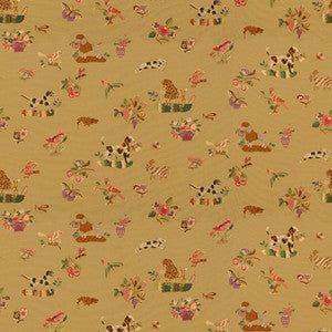 Animalitos Woven Tapestry Camel by Brunschwig & Fils Designer Fabric