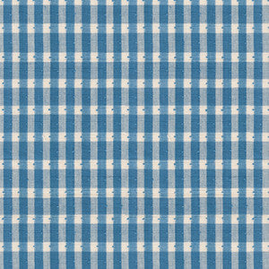 Halsey Cotton Check Oxford Blue by Brunschwig & Fils Designer Fabric
