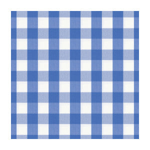 Exchequer Cotton Check Cornflower by Brunschwig & Fils Designer Fabric