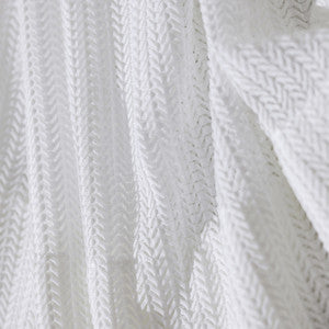 Celestial Bratan Pure White by Europatex Designer Fabric