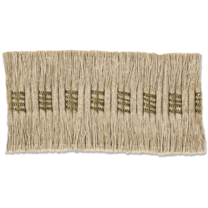 Brentwood 2 Taupe by Stout Designer Trim NEW WORLD TAPES & BORDERS 98%LIN 2%OTH GERMANY FLAME RETARDANT-N.F.P.A. 701 SMALL SCALE Horizontal: 0.500 and Vertical: 0.000 1.75 in - Swanky Fabrics -