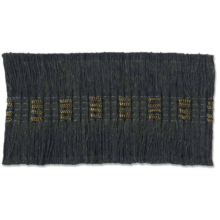 Brentwood 4 Gunmetal by Stout Designer Trim NEW WORLD TAPES & BORDERS 98%LIN 2%OTH GERMANY </p><p>Repeat: 0 1.75 in - Swanky Fabrics -