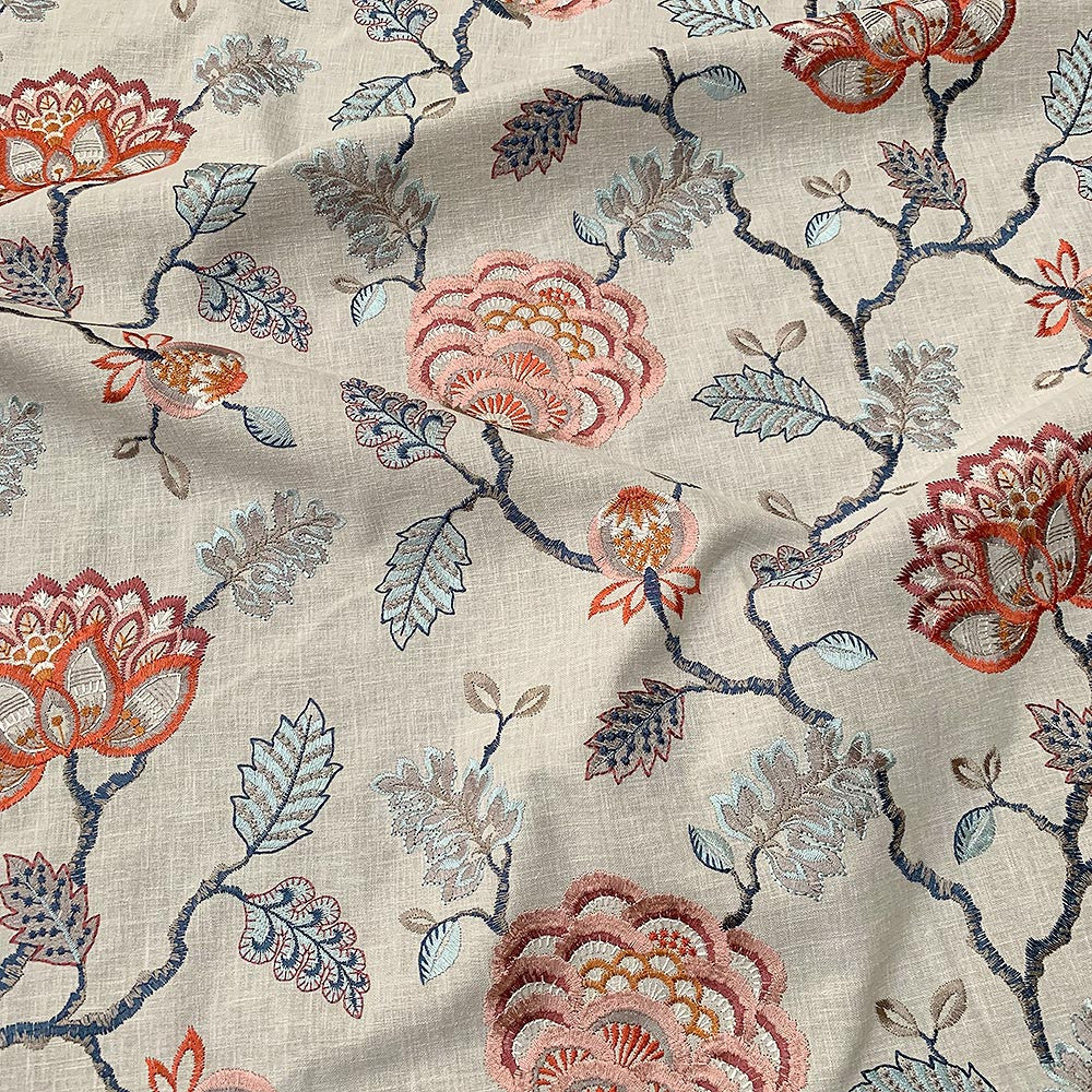 Breon Regency by Magnolia Designer Fabric - 52Poly/48Ctn/Emb-100%Visc India 12000 Horizontal: 17 and Vertical: 12.5 54" - Swanky Fabrics -