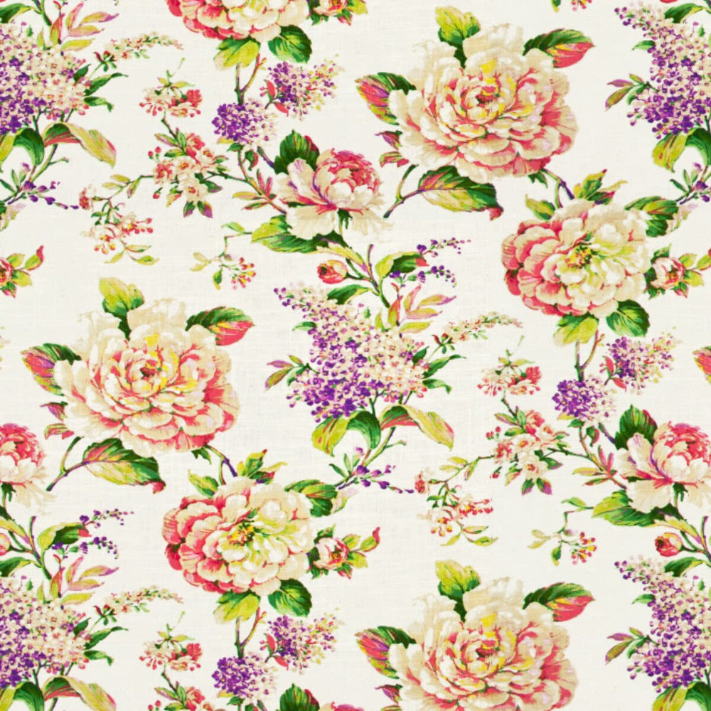 Brio 2 Peony by Stout Designer Fabric RAINBOW LIBRARY BLOSOM/CRANBERRY 55%LIN 45%SVI SOUTH KOREA CATB 117-2013 WYZENBEEK 12 000 DOUBLE RUB WEAR TEST (MEDIUM DUTY) Horizontal: 27 and Vertical: 22.25 55 in - Swanky Fabrics -