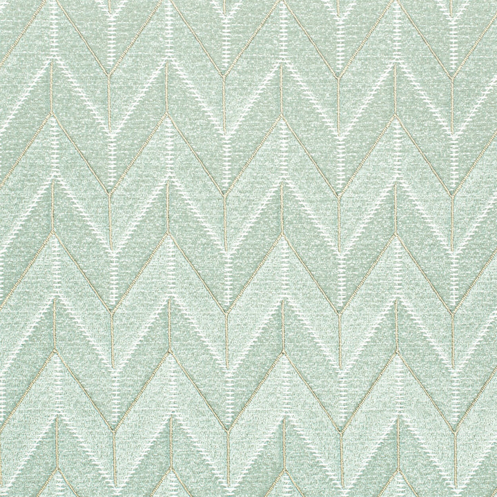 Brussels 3 Teal by Stout Designer Fabric COLOR MY WINDOW LAKE/SEAGLASS 100%POL CHINA Horizontal: 1.750 and Vertical: 1.750 54 in - Swanky Fabrics -