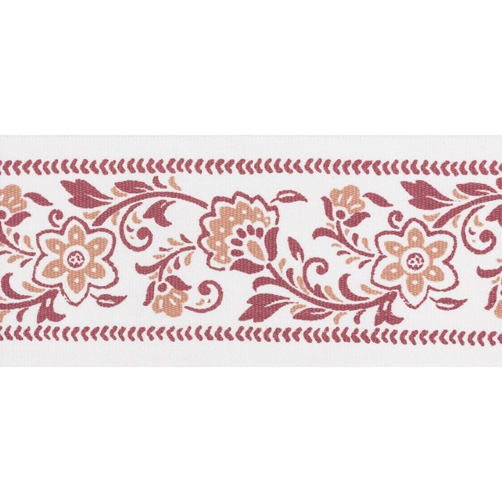 Buford Tape 5 Rouge by Stout Designer Trim NATURAL BEAUTY TRIM 100%COT INDIA FLAME RETARDANT-U.F.A.C. CLASS 1 CATB 117-2013 Horizontal: 4.000 and Vertical: 5.750 4 in - Swanky Fabrics -