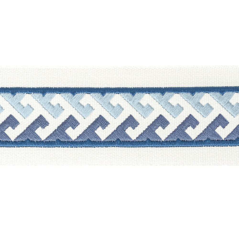 Burgess Tape 2 Denim by Stout Trim Stout Trim Burgess Tape 2 DenimTrim STITCHED UP TRIM INDIA </p><p>Repeat: H: 0.750, V: 0.750 2.5 in - Fabric Carolina -