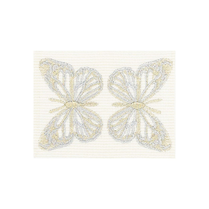 Butterfly Tape 1 Platinum by Stout Trim Stout Trim Butterfly Tape 1 PlatinumTrim ALLURE TRIM 60%SVI 27%MTL 13%COT TURKEY </p><p>Repeat: H: 3.750, V: 0.000 2.75 in - Fabric Carolina -