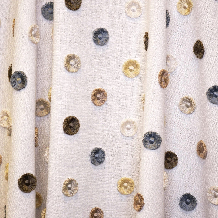 BUTTONS 92J9161 by JF Designer Fabric TRIBUTE 100% Polyester India  Horizontal: 10.625 and Vertical: 6.25 55  - Swanky Fabrics -
