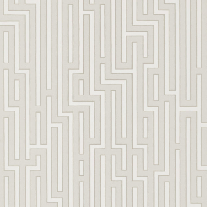 Fretwork Soft Grey by G P & J Baker Designer Wallcovering SIGNATURE NON WOVEN - 100% United Kingdom Horizontal: 20.488 and Vertical: 20.882 20.488 - Swanky Fabrics -